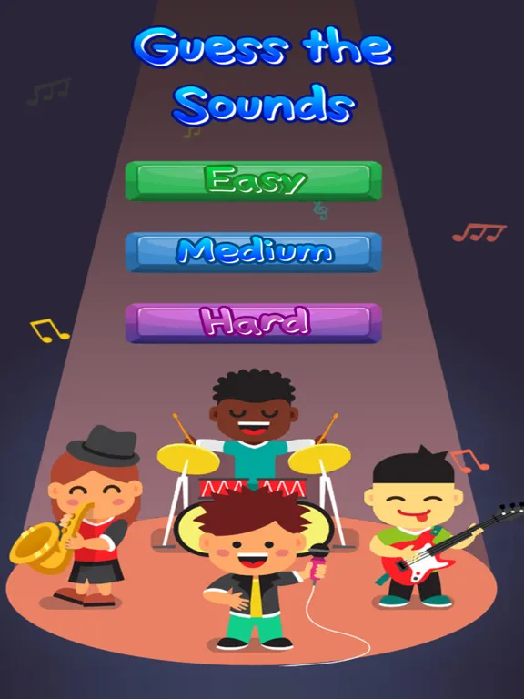 Guess the sounds iPad  स्क्रीनशॉट
