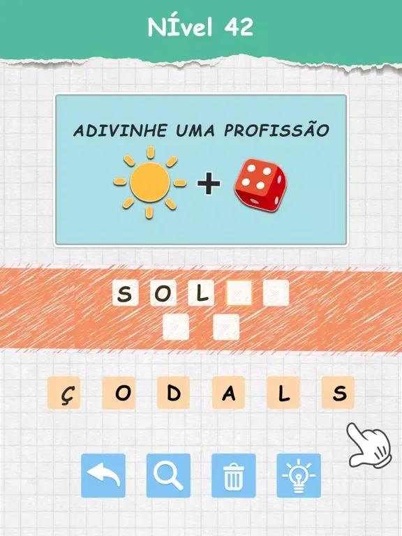 Ảnh chụp màn hình của Adivinhar Palavras - Word Game iPad 