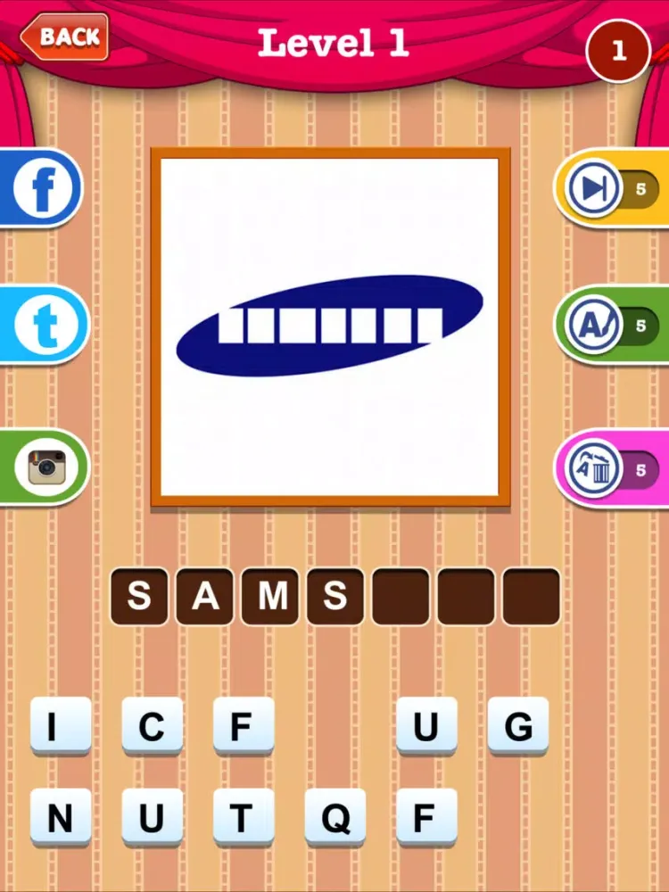 500 PICS Fun Logos Quiz Games iPad  Screenshots