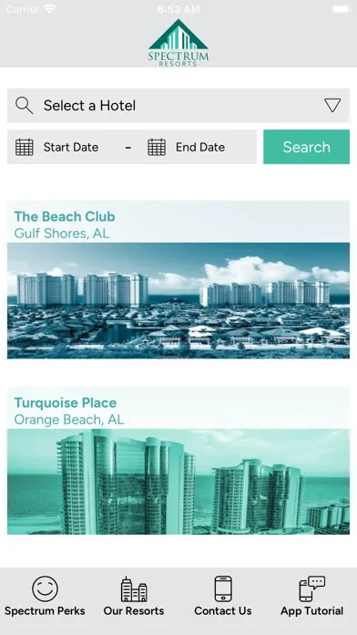 Spectrum Resorts Screenshots