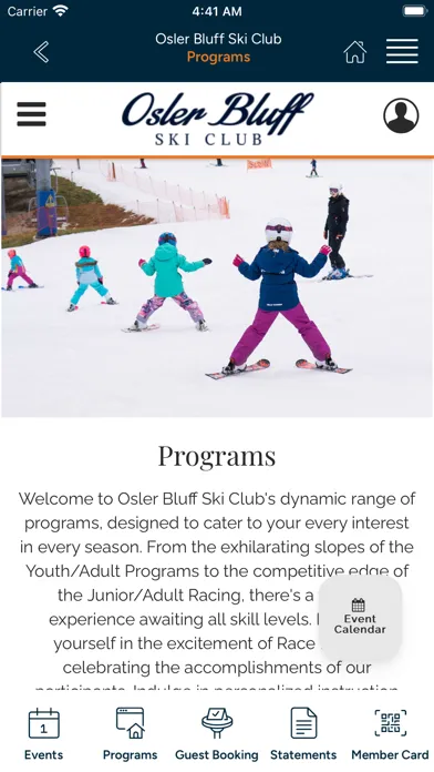 Capturas de tela do Osler Bluff Ski Club