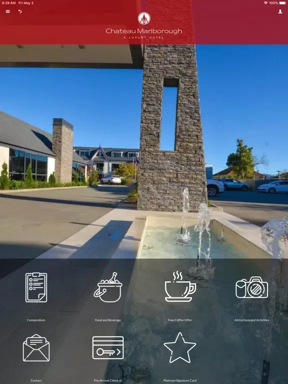 Tangkapan layar Chateau Marlborough iPad 