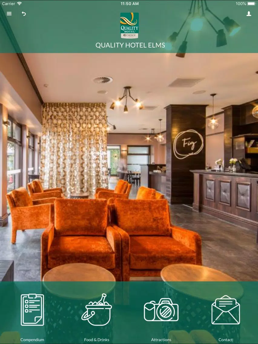 Zrzuty ekranu Quality Hotel Elms iPad 