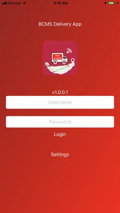 Tangkapan layar BCMS Delivery App