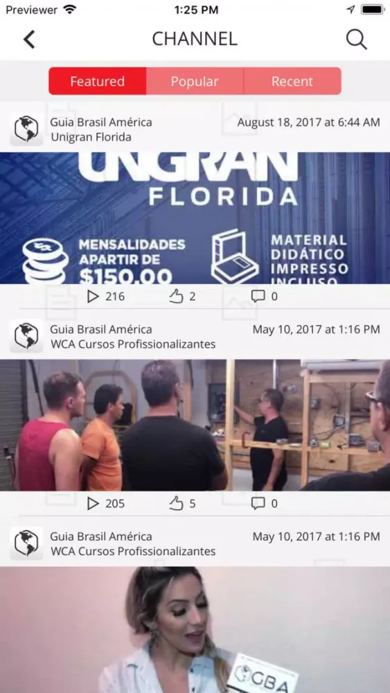 Screenshot di Guia Brasil América
