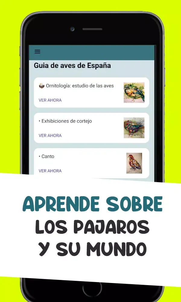 Zrzuty ekranu Guia de aves de españa – Ornit