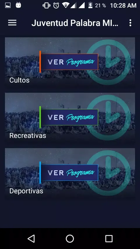Ảnh chụp màn hình của Juventud Palabra Miel México