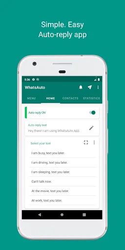 WhatsAuto - Reply App应用截图