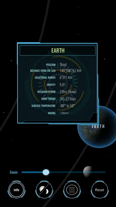 Ảnh chụp màn hình của Solar System Augmented Reality