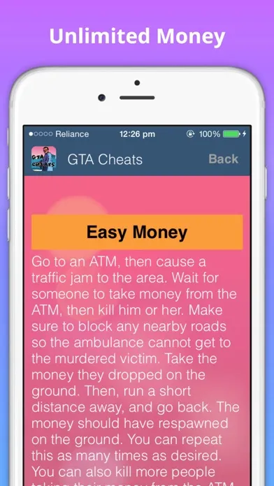 Cheats for GTA vice city Screenshots