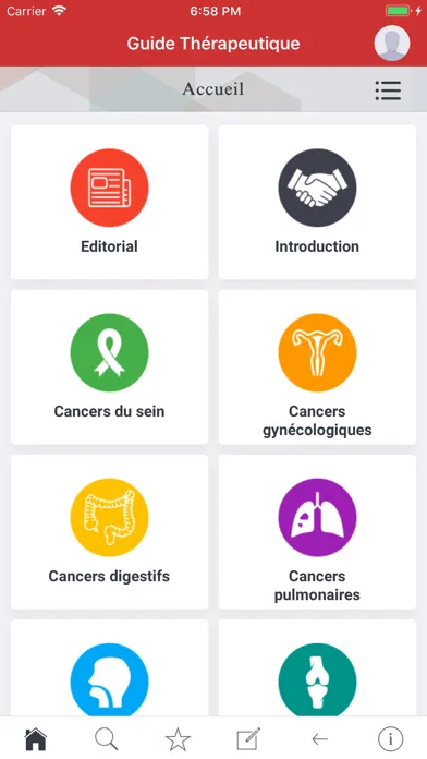 Tangkapan layar Guide Thérapeutique Amfrom