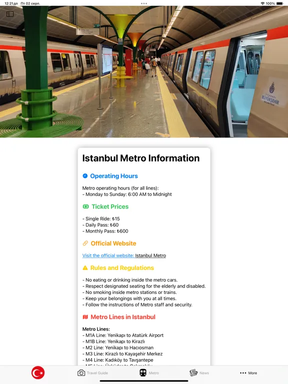 Istanbul  Guide and Subway map iPad  স্ক্রিনশট