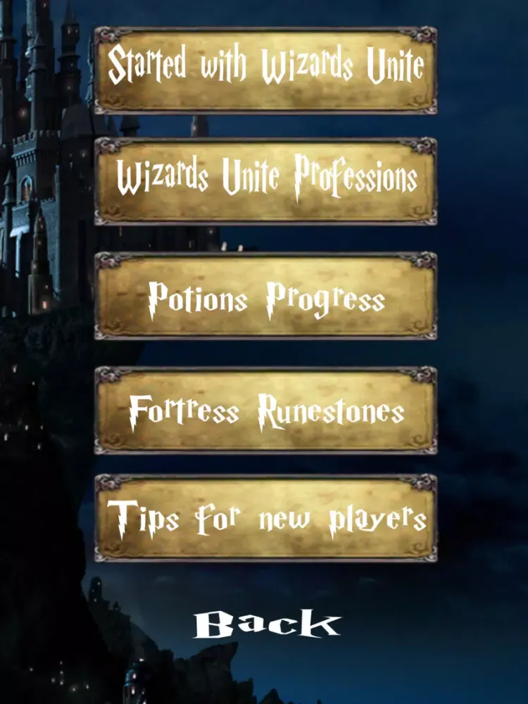 Guide For Wizards Unite HP Go iPad 应用截图
