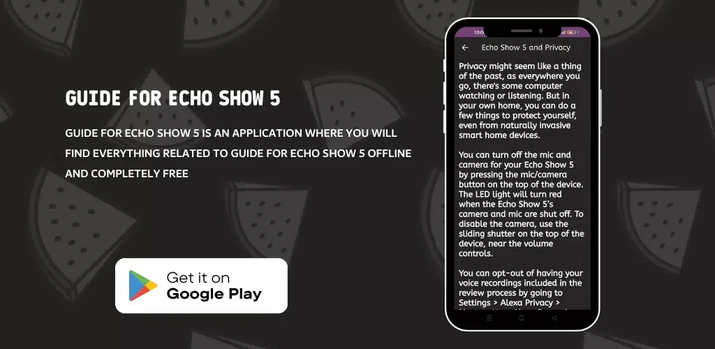 Zrzuty ekranu Guide for Echo Show 5