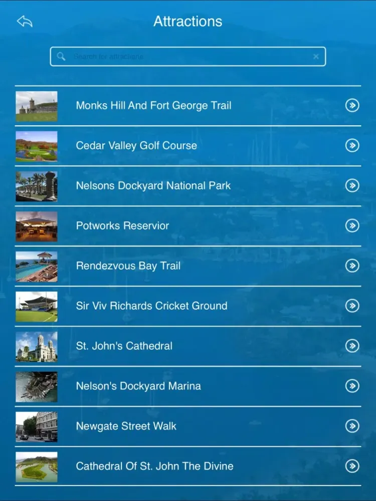 Tangkapan skrin Antigua and Barbuda Tours iPad 