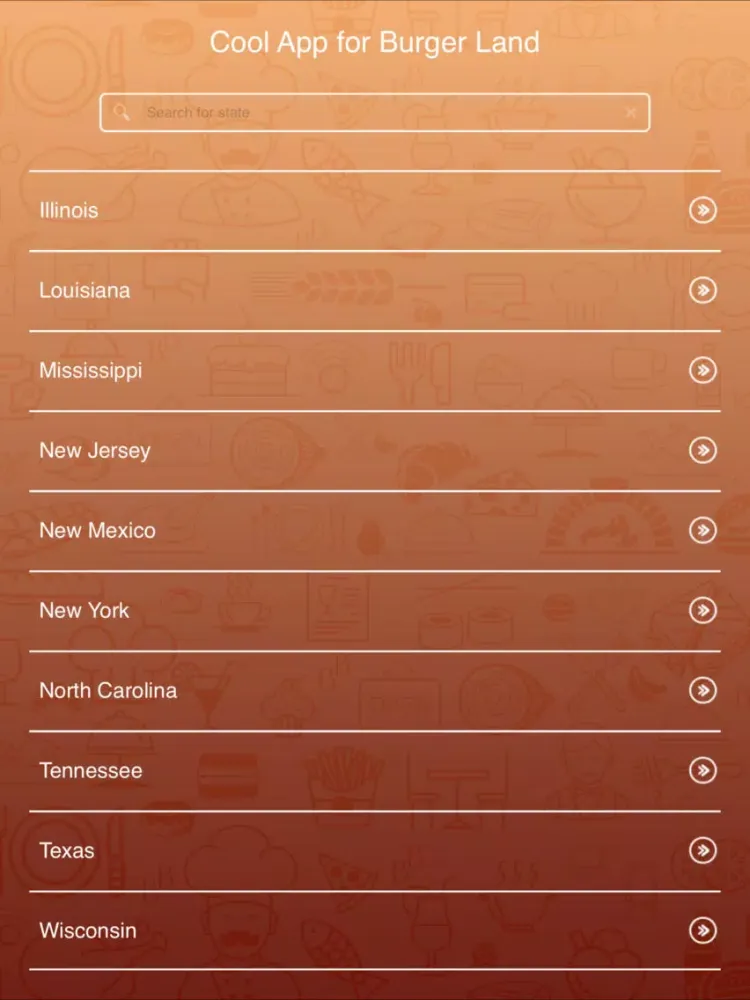 Cool App for Burger Land iPad  Screenshots