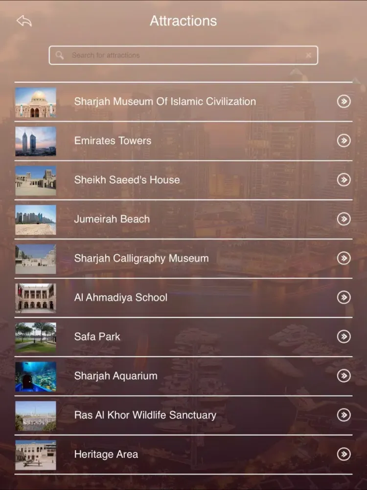 Tourism Dubai iPad  Screenshots
