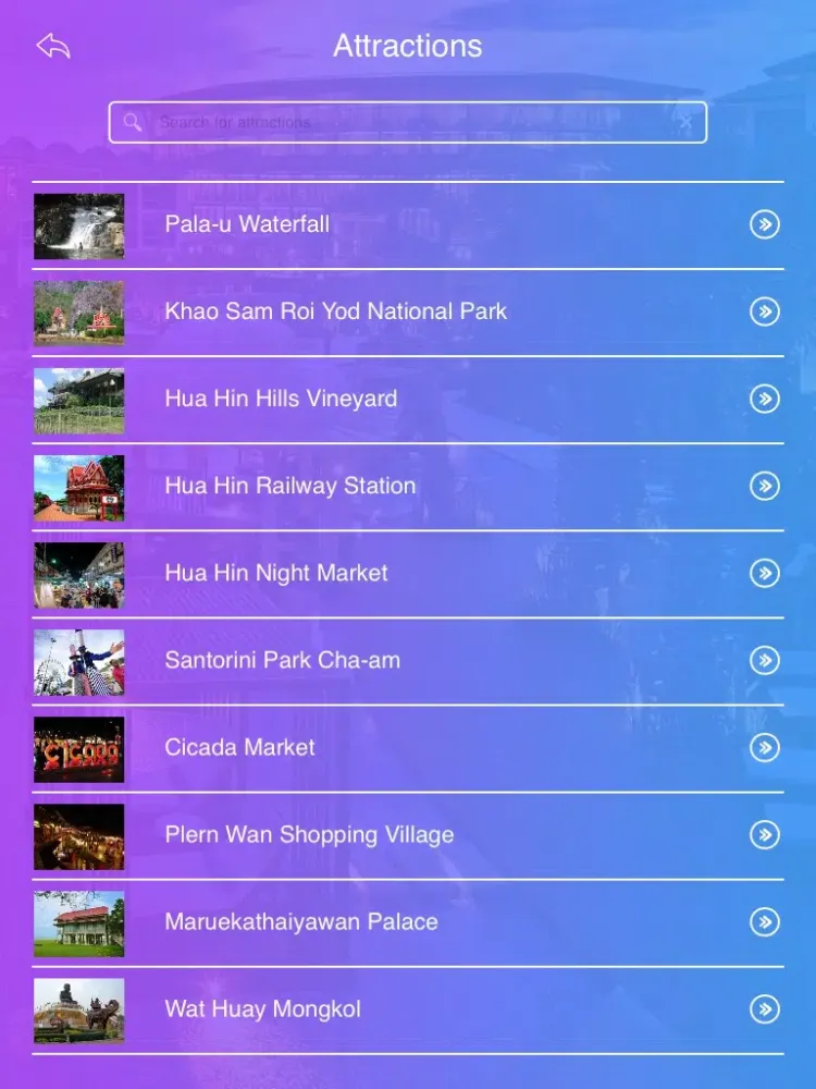 Hua Hin Travel Guide iPad  Screenshots