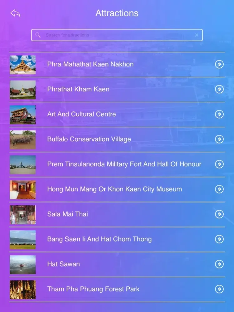 ภาพหน้าจอของ Khon Kaen Travel Guide iPad 