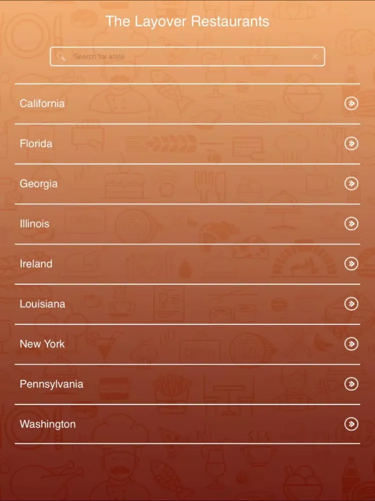 The Layover Restaurants iPad  Screenshots