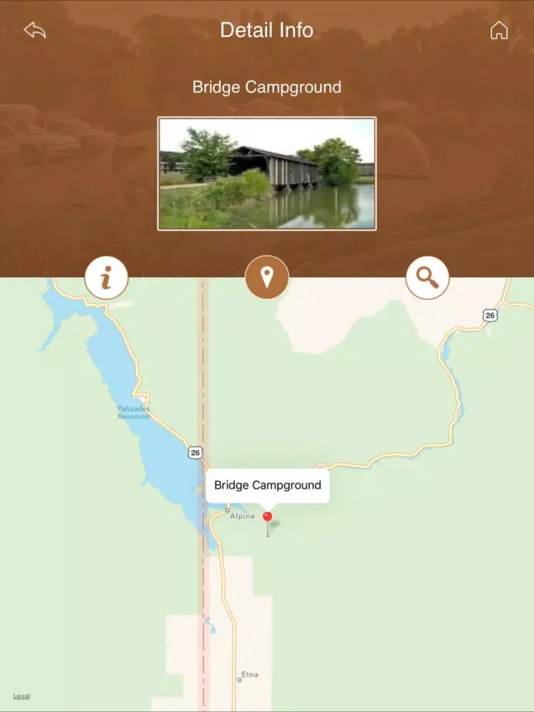 Capturas de pantalla de Wyoming Camping and RV Parks iPad 