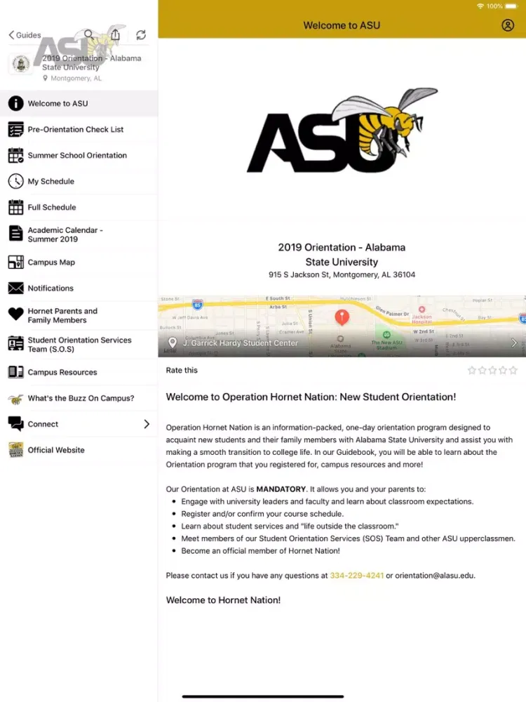 Alabama State University iPad  Screenshots