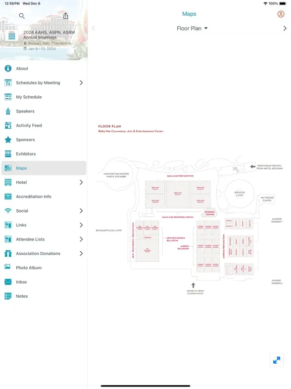 AAHS, ASPN, ASRM, Meeting iPad スクリーンショット