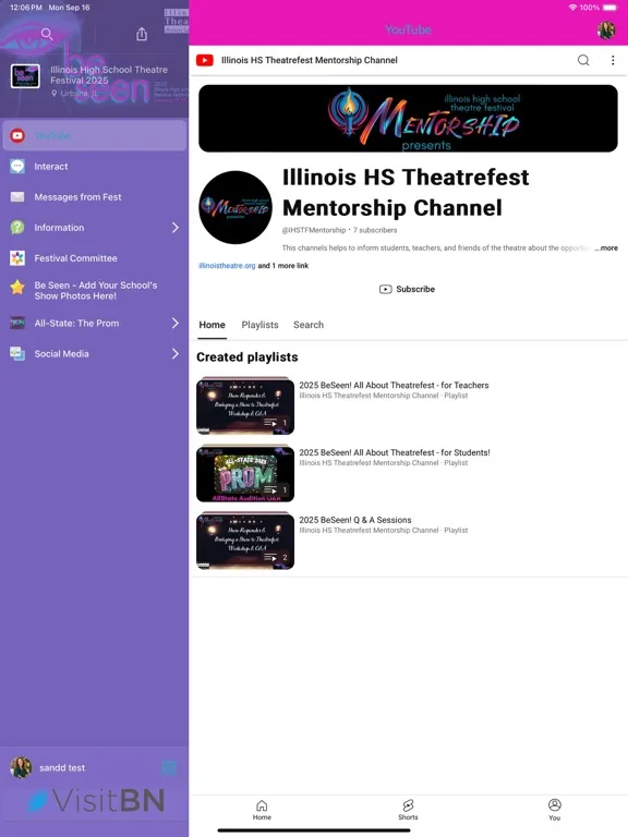 Illinois HS Theatre Fest 2025 iPad  Screenshots