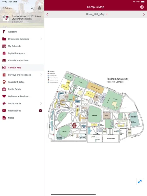 Fordham Orientation iPad  স্ক্রিনশট