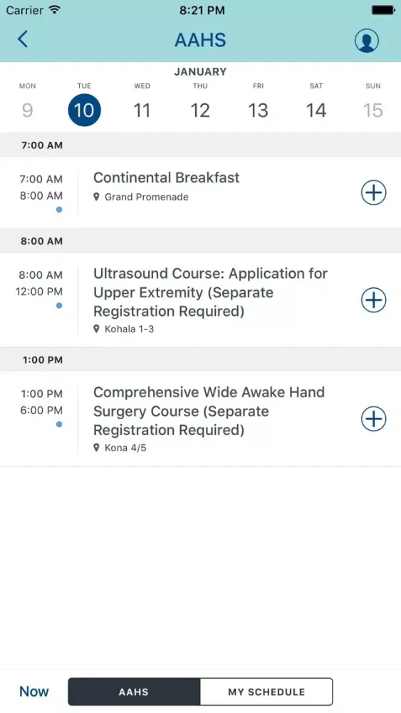 AAHS, ASPN, ASRM, 2017 Meeting Screenshots