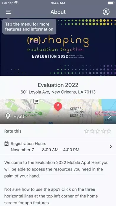 AEA Events سکرین شاٹس