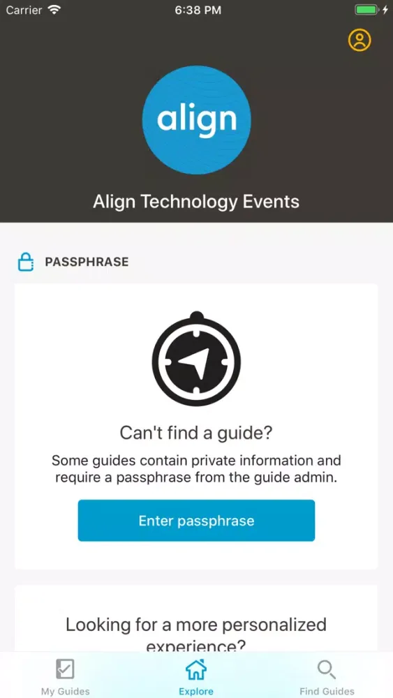Align Events Screenshots