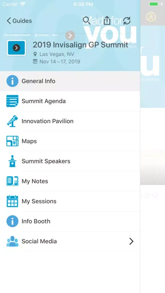 Align Events Screenshots