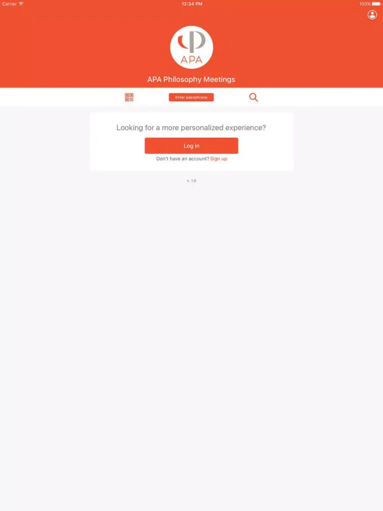 APA Philosophy Meetings iPad  স্ক্রিনশট