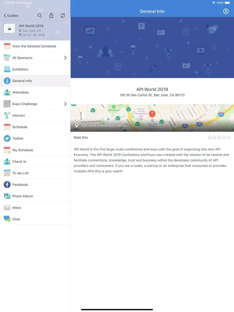 Screenshot di API World + AI DevWorld iPad 
