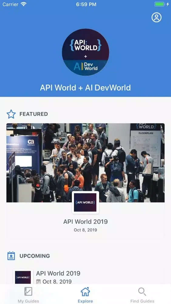 Screenshot di API World + AI DevWorld