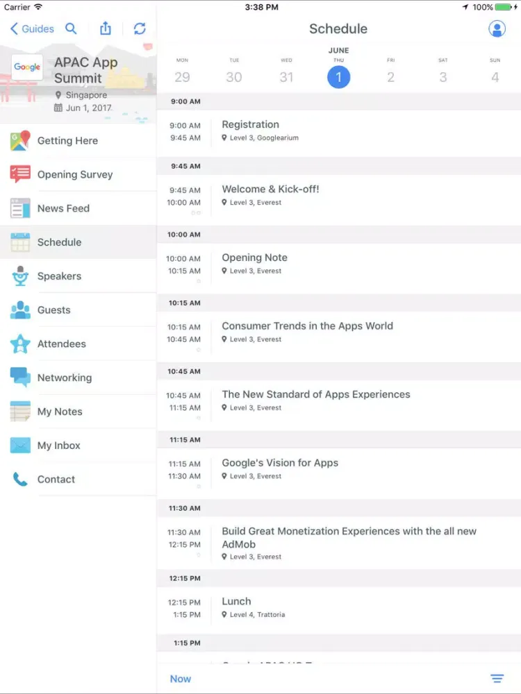 App Summit 2017 iPad  স্ক্রিনশট