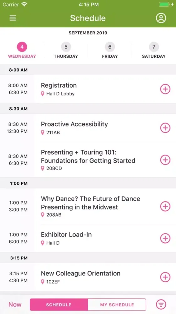 Arts Midwest Conference سکرین شاٹس