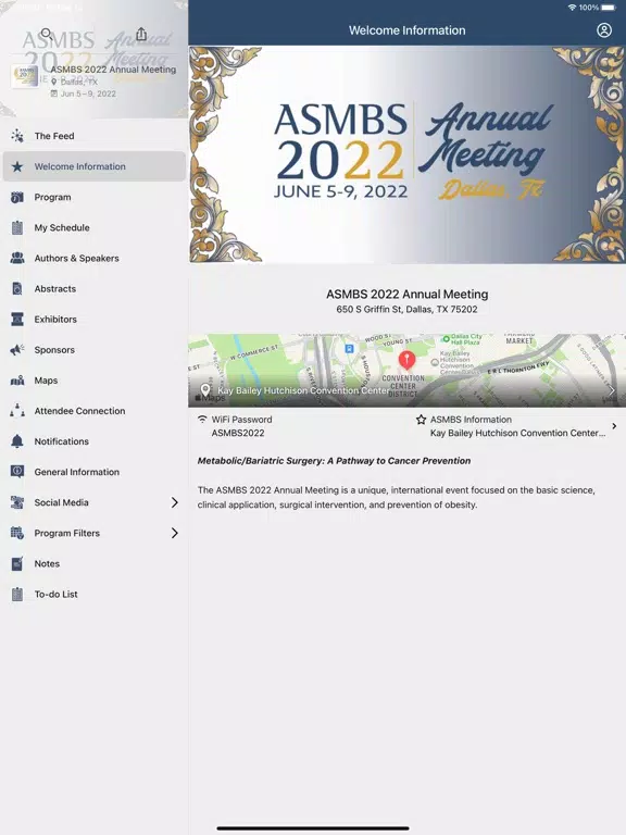 ASMBS 2022 Annual Meeting iPad  سکرین شاٹس