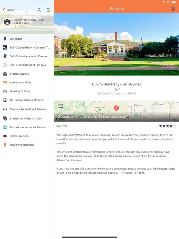 Auburn Guides iPad  स्क्रीनशॉट