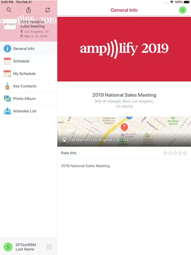 Ảnh chụp màn hình của Avanir Meeting Guide iPad 