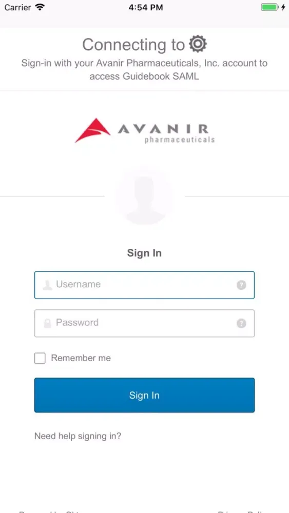 Ảnh chụp màn hình của Avanir Meeting Guide