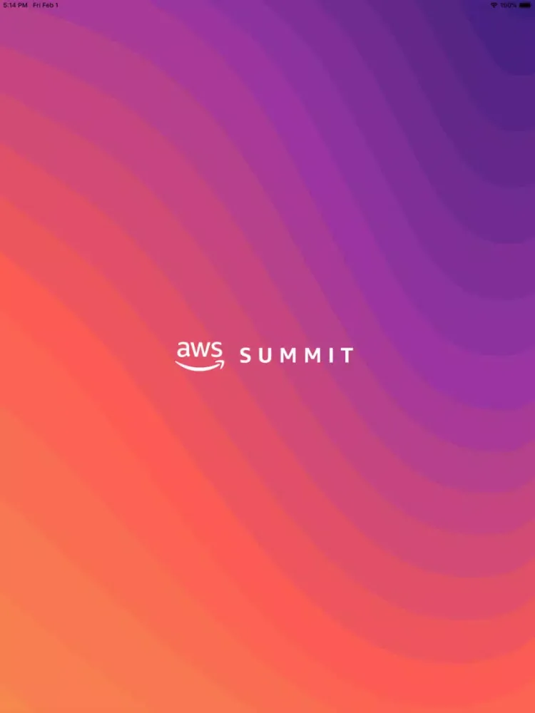 AWS Global Summits iPad  스크린샷