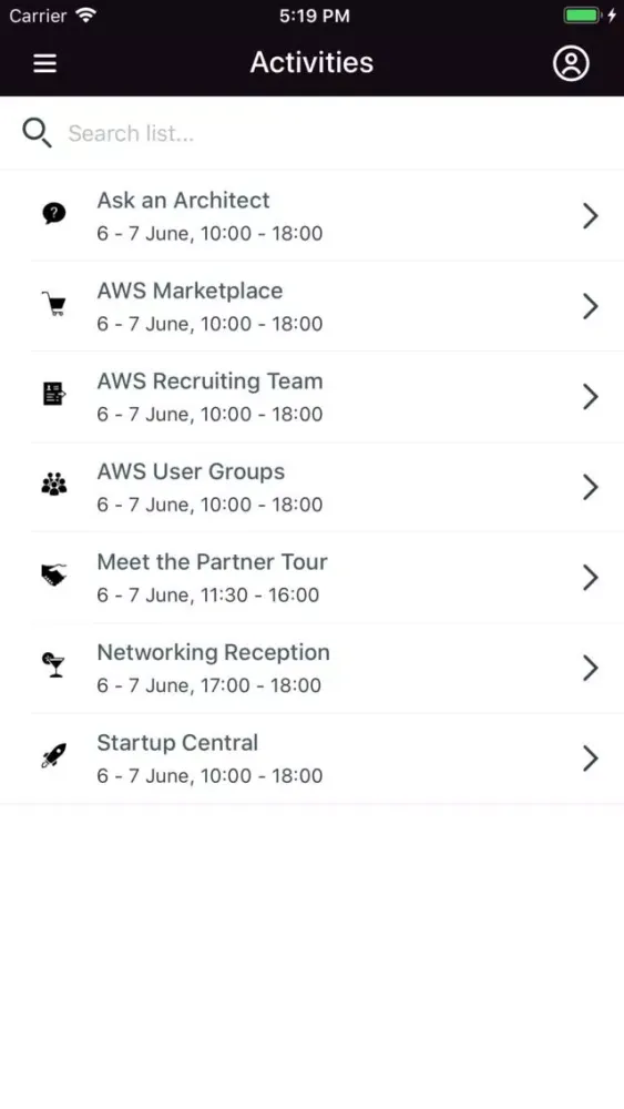 AWS Global Summits 스크린샷