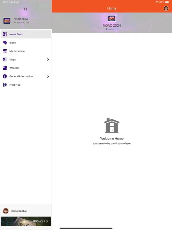 Capturas de pantalla de 2024 OA NOAC iPad 