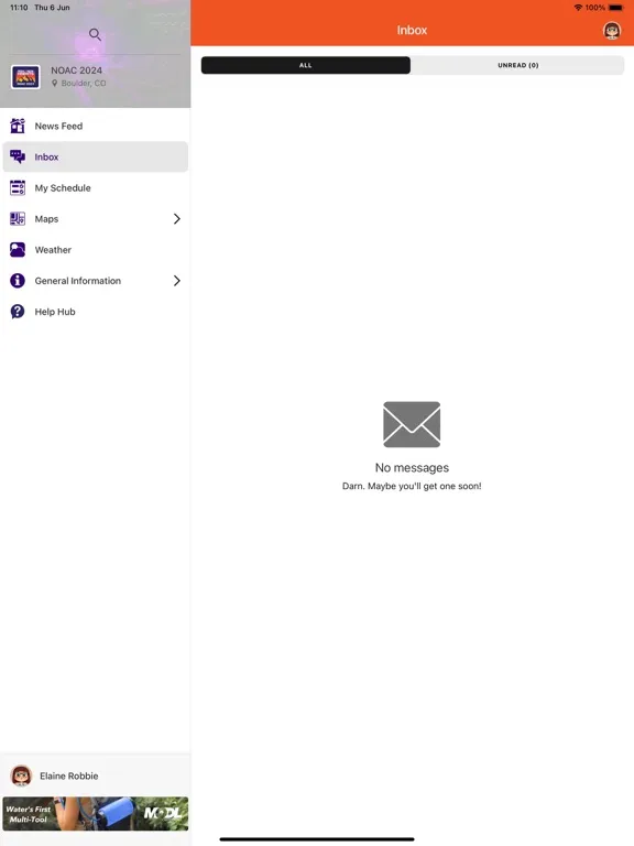 Capturas de pantalla de 2024 OA NOAC iPad 