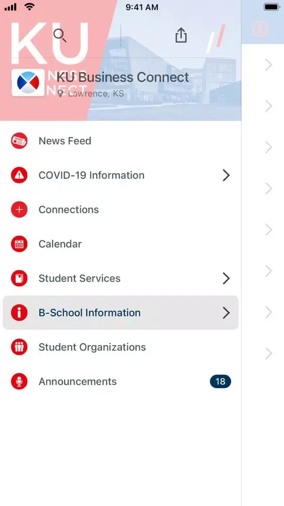 ภาพหน้าจอของ KU Business Connect