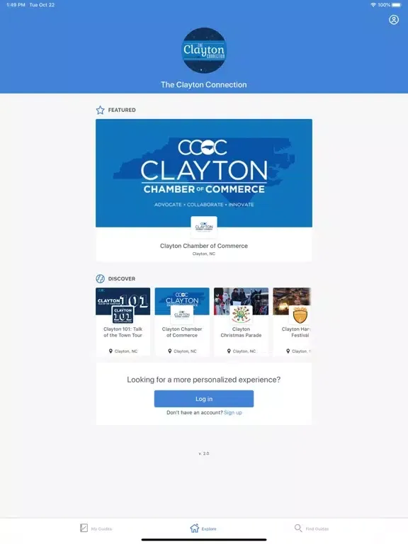 ภาพหน้าจอของ The Clayton Connection iPad 