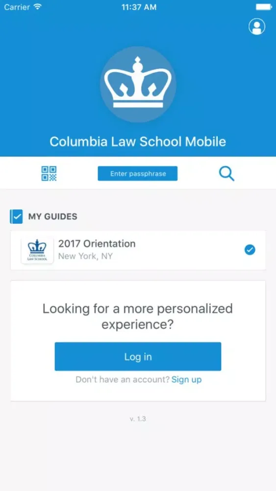 Columbia Law School Mobile スクリーンショット