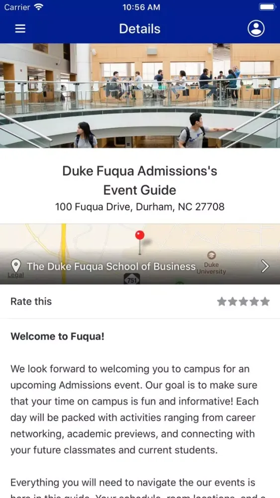 Duke Fuqua Admissions Screenshots